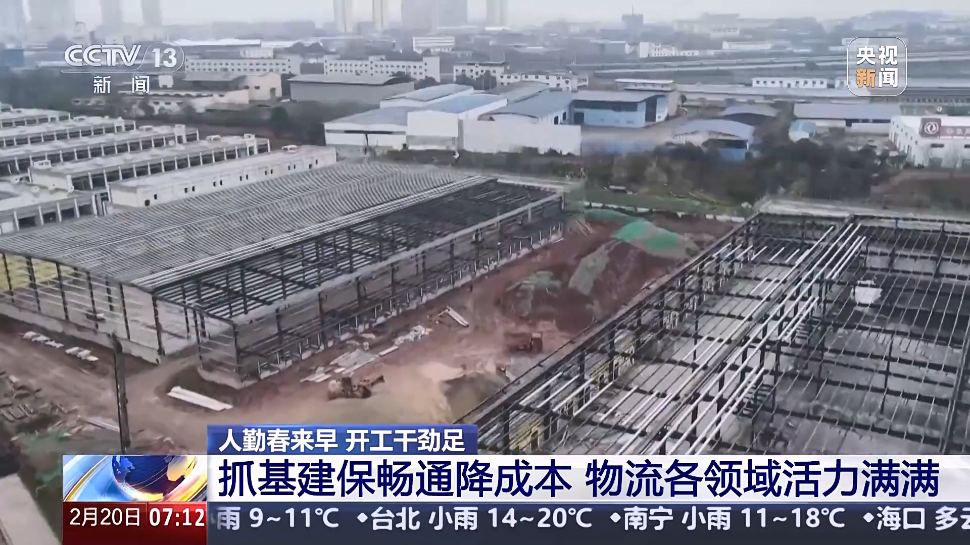 人勤春來早 開工干勁足丨抓基建保暢通降成本 物流各領(lǐng)域活力滿滿